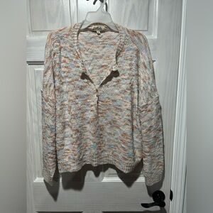 Listicle Multicolor V-Neck Sweater